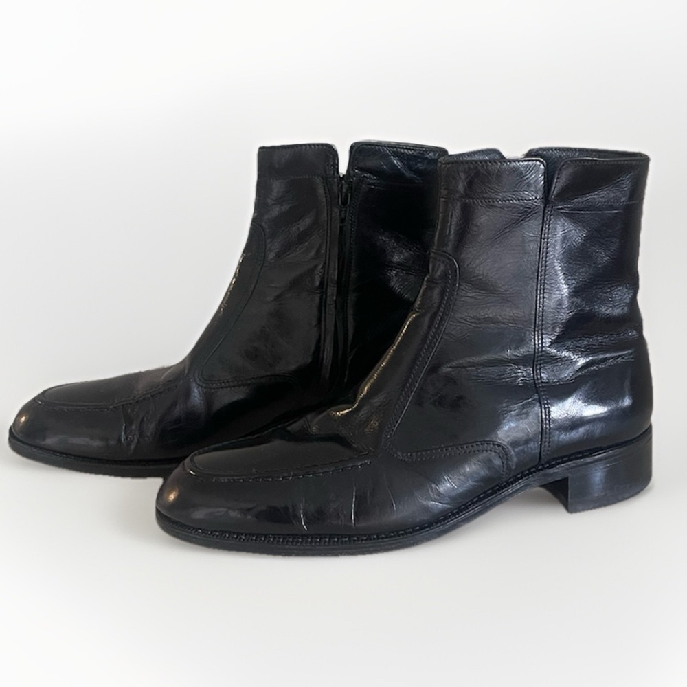 Ankle Boots Florsheim 17074-01 Men’s Size 10 Shoes Dress Casual Black Leather